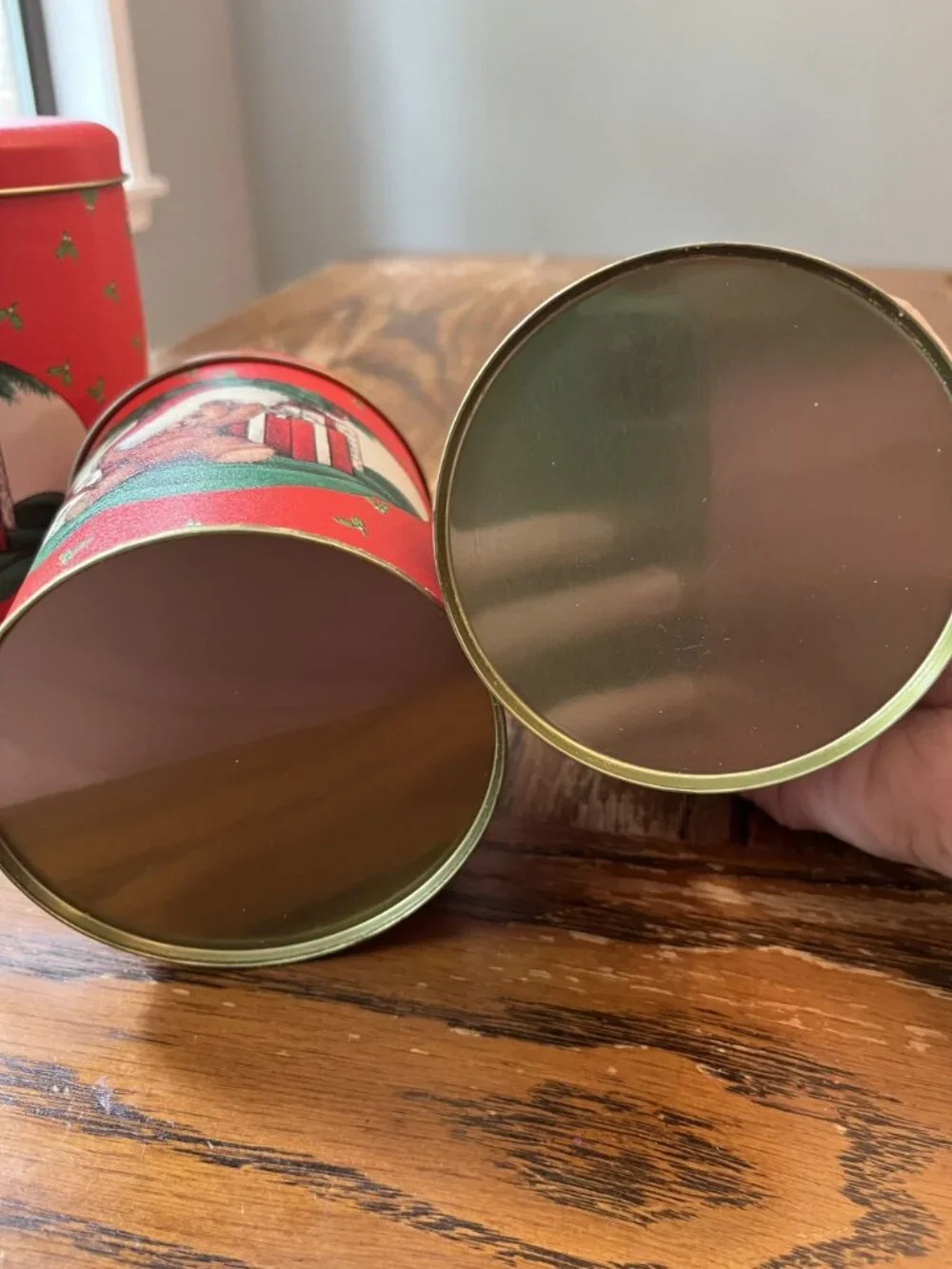 Vintage 1988 House Of Lloyd Christmas Tins Set Teddy Bear